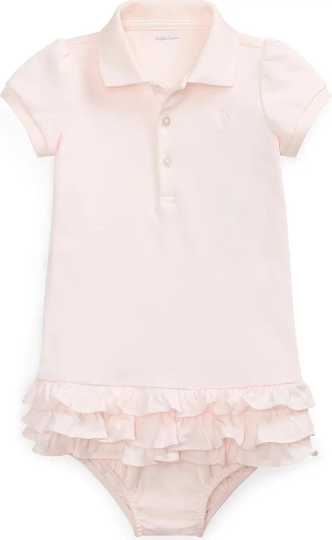 'Cupcake' Ruffle Hem Polo Dress & Bloomers | Nordstrom