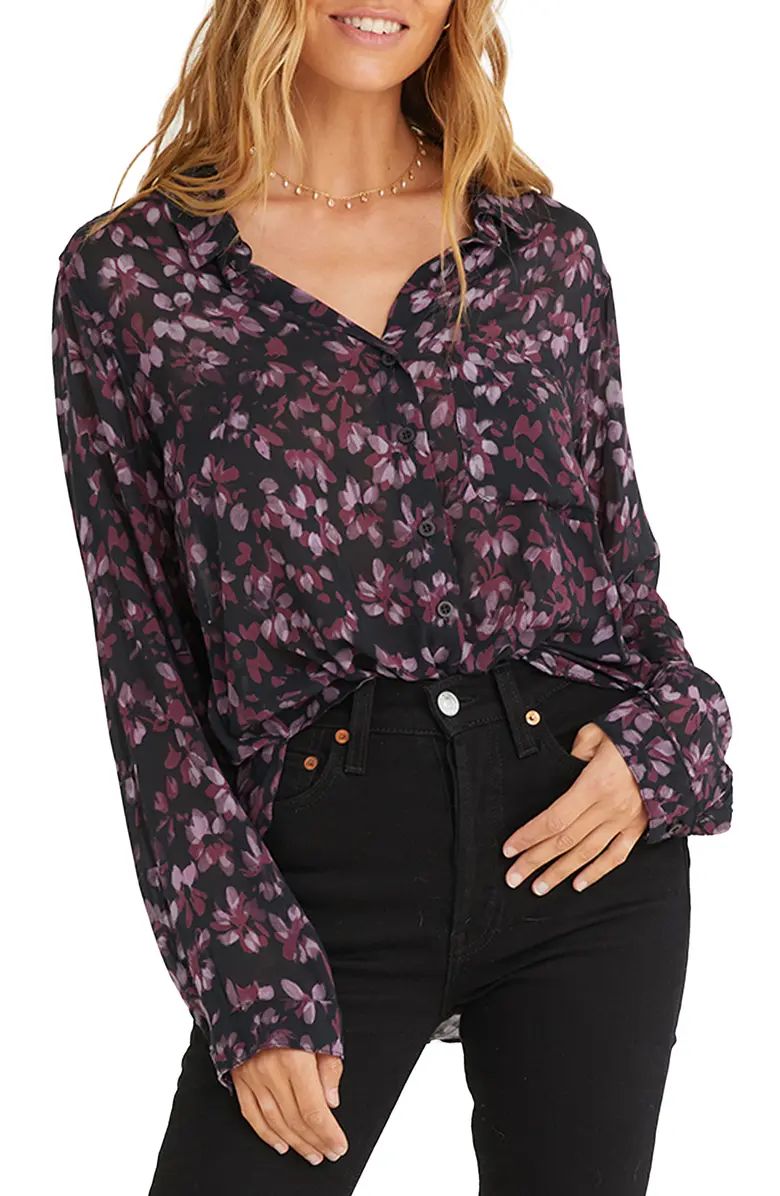 Bella Dahl Print Crepe Button-Up Shirt | Nordstrom | Nordstrom