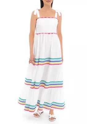 Crown & Ivy™ Women's Sleeveless Tiered Ric Rac Dress | Belk