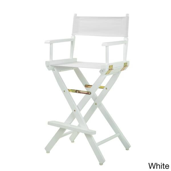 White Frame 30-inch Director's Chair - White | Bed Bath & Beyond