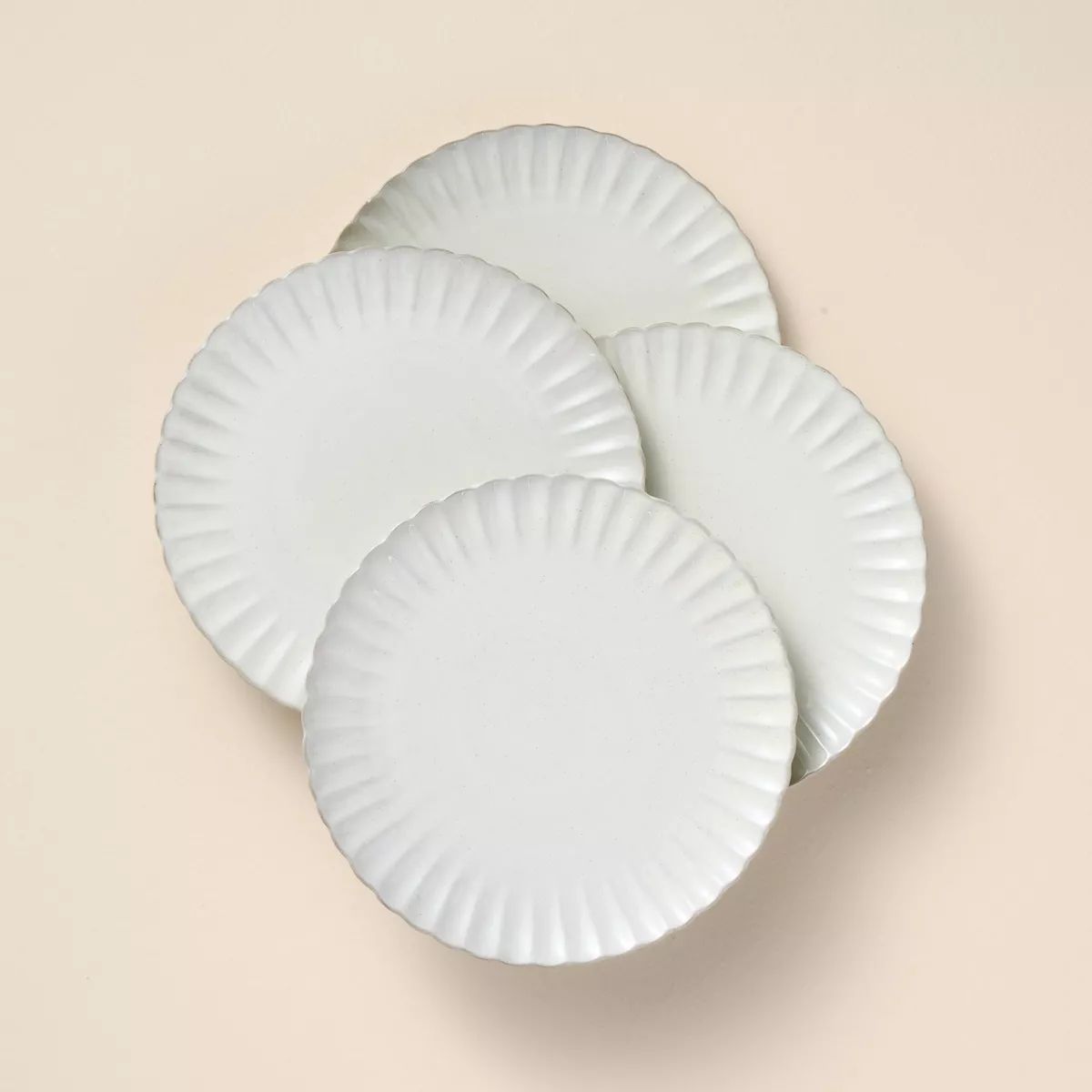 8.3" Scalloped Edge Stoneware Salad Plate Cream - Hearth & Hand™ with Magnolia | Target