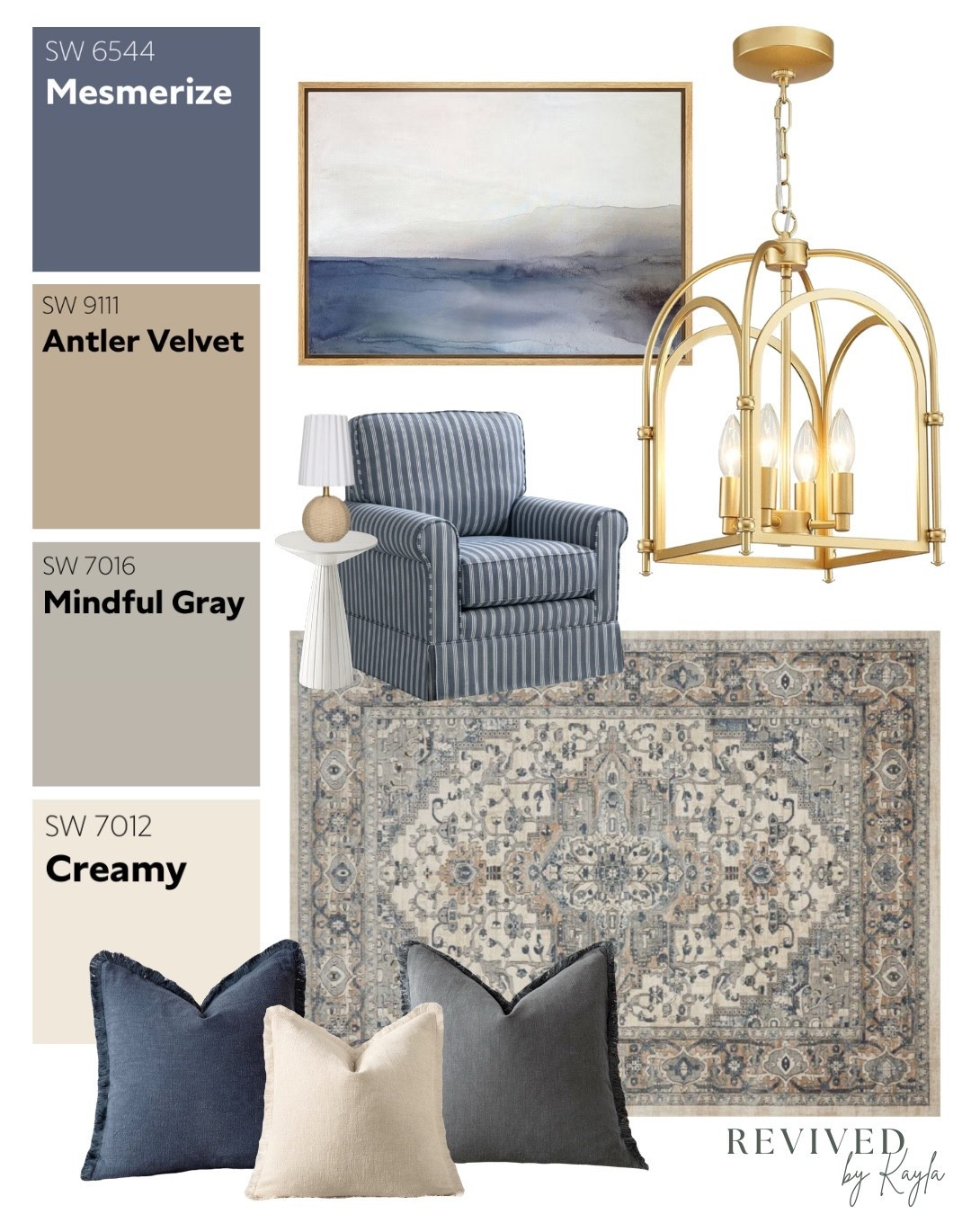 Blue and grey room design mood board 🩶✨ Love this for a living room, bedroom, or office 

#home #decor #homedesign #homedecorideas #moodboard #inspo #livingroom #bedroom #office #bluedecor #greydecor #modern #cozy #traditional #coastal 

#LTKFindsUnder100 #LTKFindsUnder50 #LTKHome