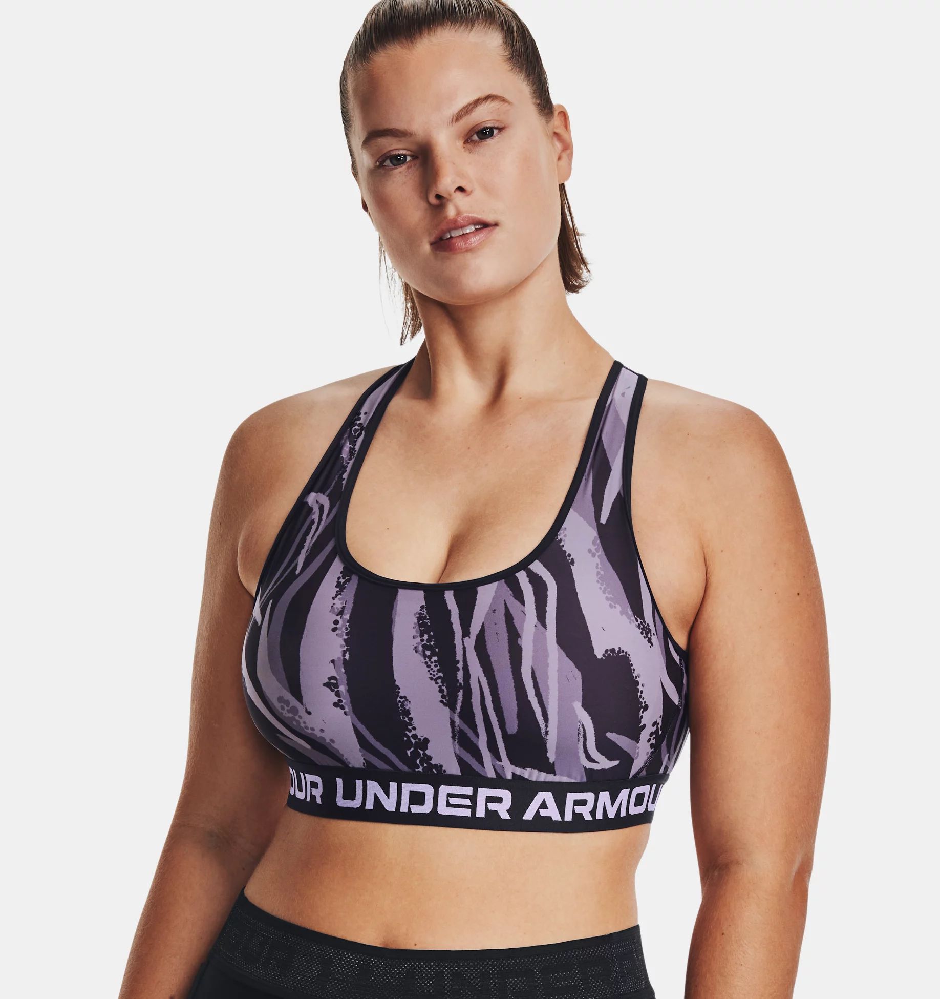 Women's Armour® Mid Crossback Mid Printed Sports Bra | Under Armour (US)