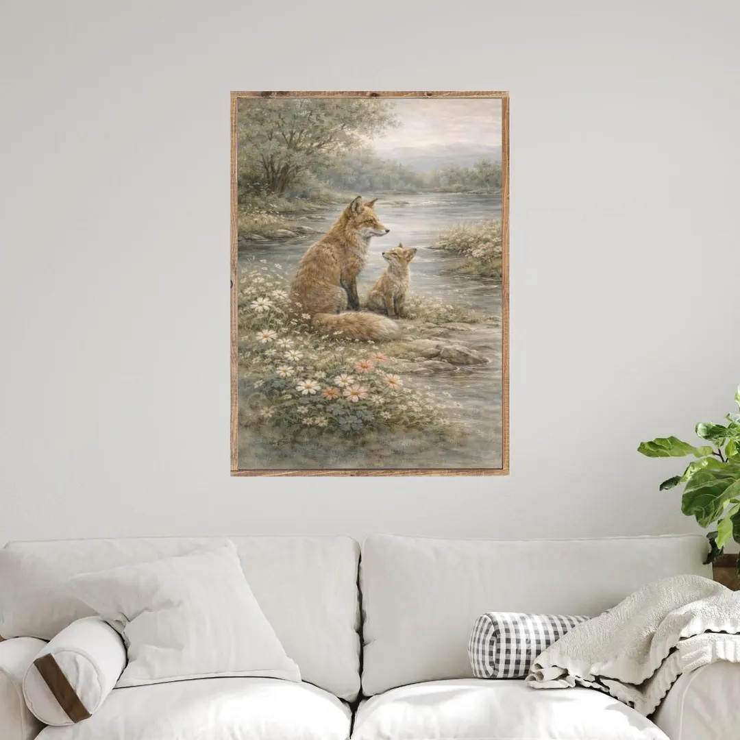 Between Wildflowers and Water Canvas Printed Sign - Etsy | Etsy (US)