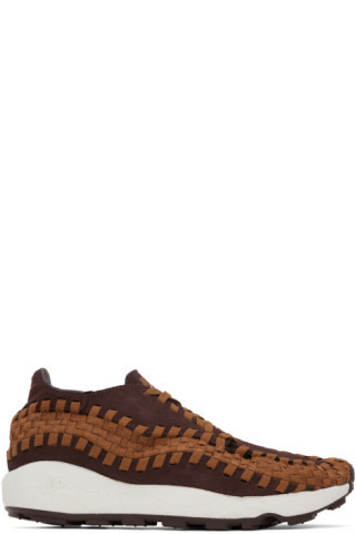 Brown Air Footscape Woven Sneakers | SSENSE