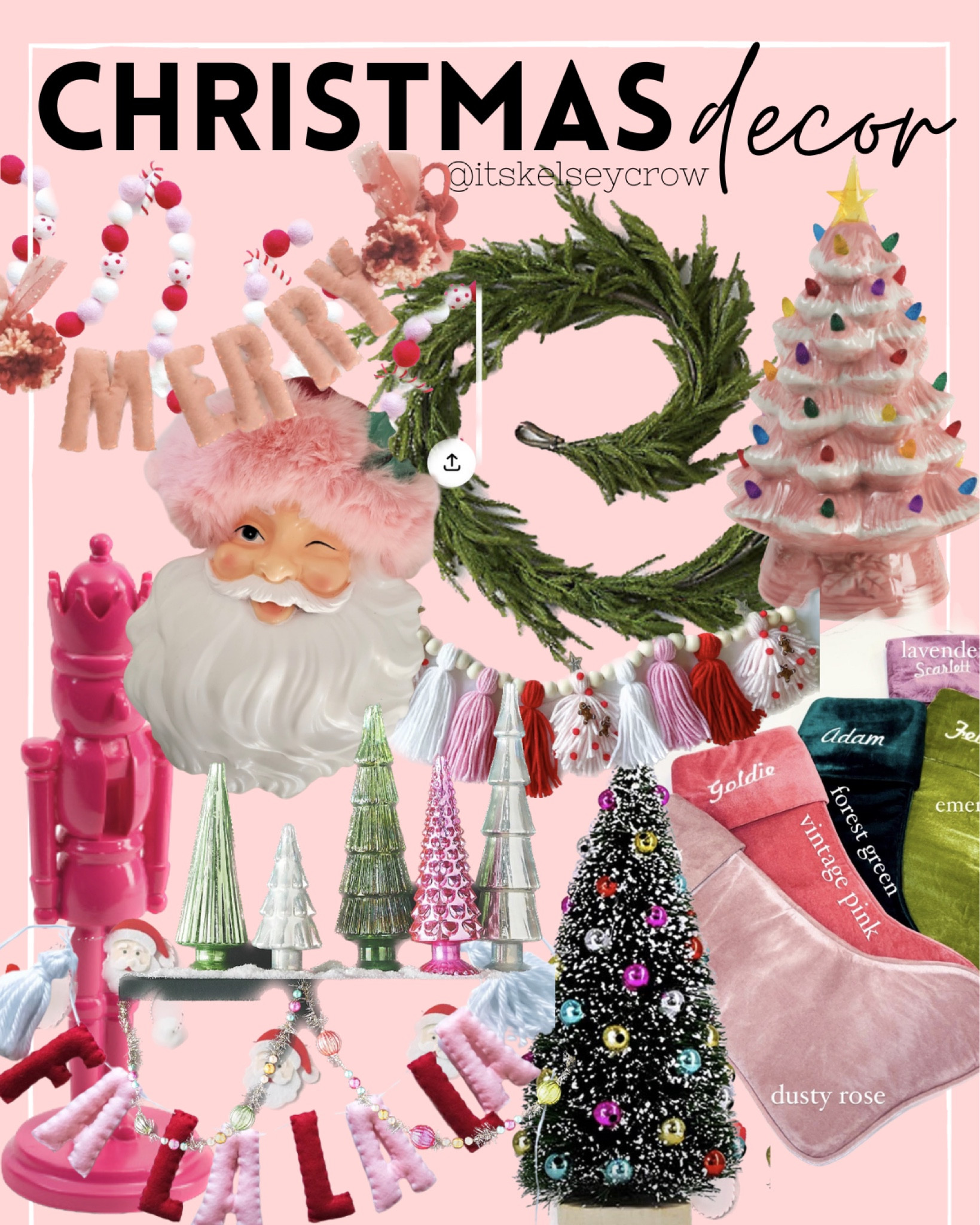 Christmas decor
Christmas 
Holiday
Home
Decor
Mantle
Stockings
Santa
Nutcracker
Garland
PINKmas


#LTKhome #LTKfindsunder50 #LTKHoliday