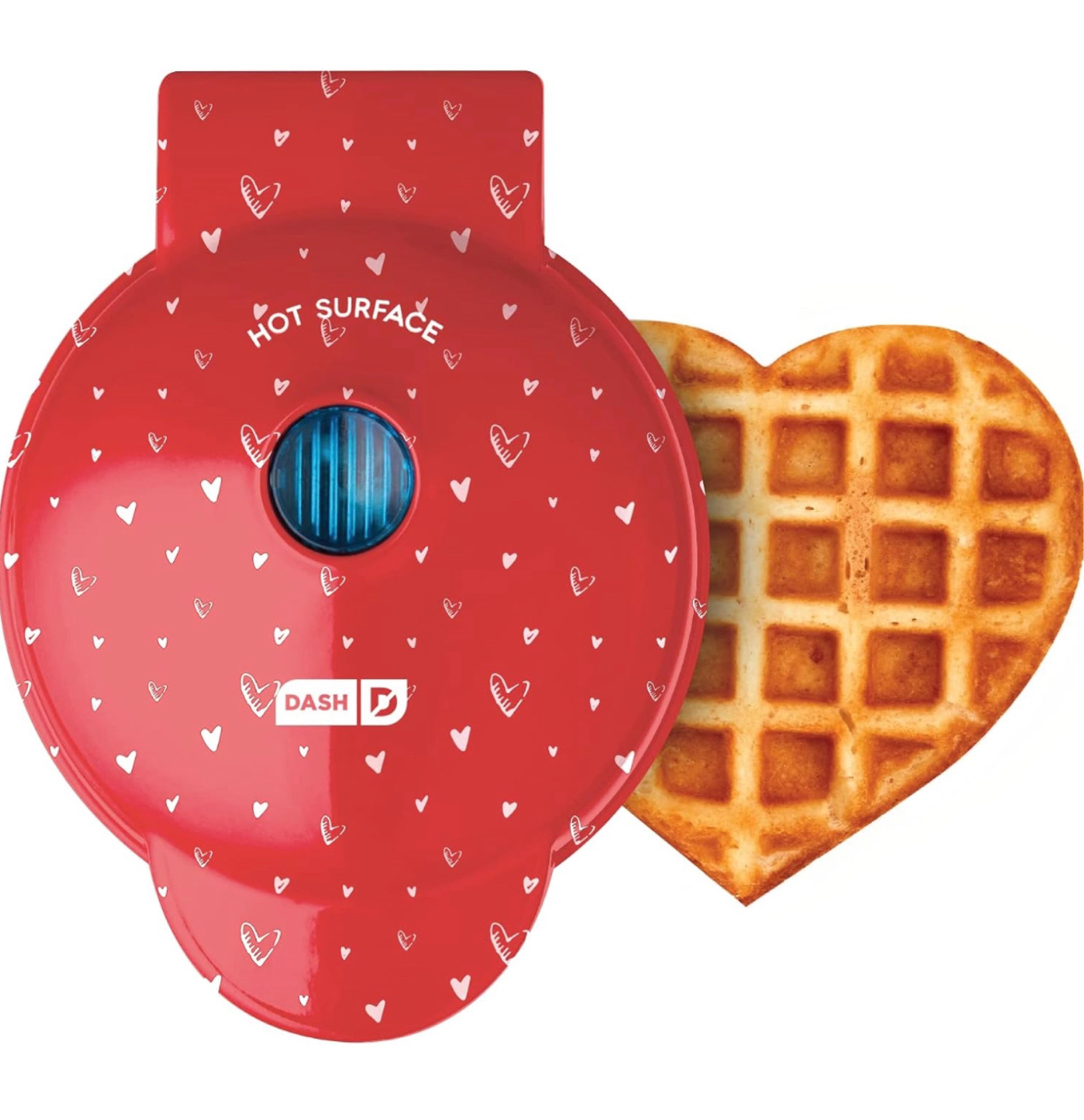 DASH Mini Maker for Individual Waffles, Hash Browns, Keto Chaffles with Easy to Clean, Non-Stick Surfaces, 4 Inch, Red Love Heart

#LTKGiftGuide #LTKMostLoved #LTKhome
