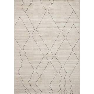 Darby Sand/Charcoal 7 ft. 10 in. x 10 ft. Transitional Modern Area Rug | The Home Depot