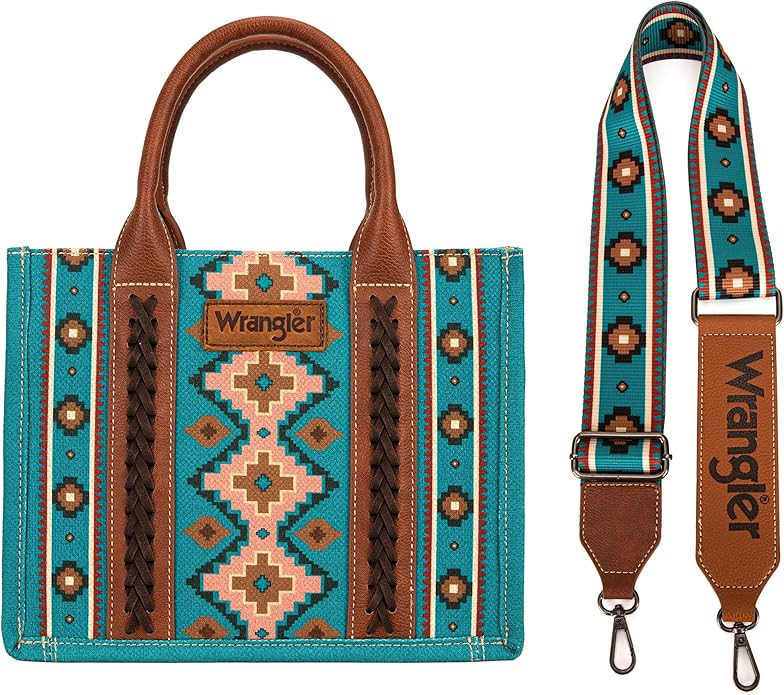 Montana West Wrangler Tote Bag for Women Western Shoulder Purses Boho Aztec Satchel Handbags | Amazon (US)