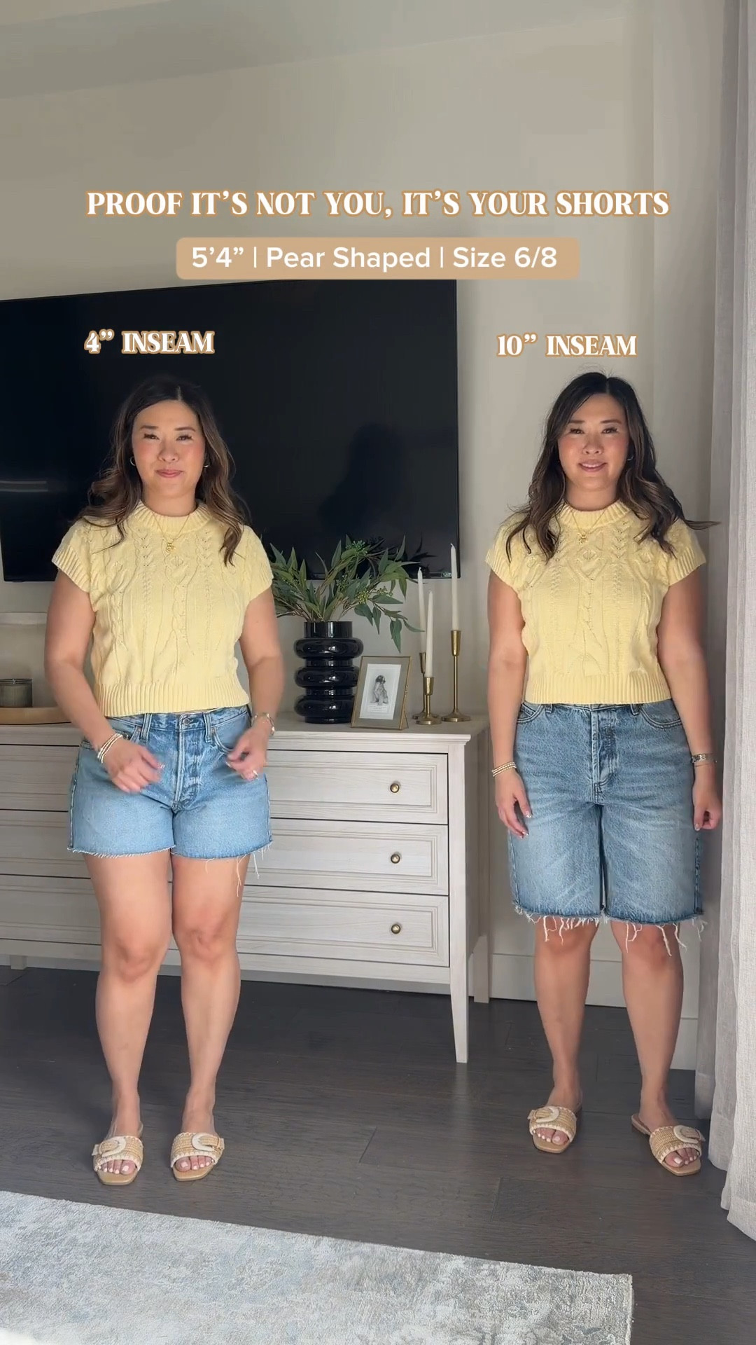 Target shorts (4” and 10” inseam) 