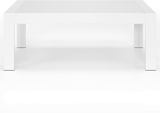 Solaste Aluminum Outdoor Coffee Table, All-Weather Rectangle Metal Patio Coffee Table Furniture f... | Amazon (US)