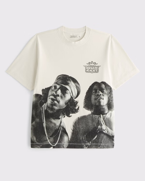 Men's Premium Heavyweight 2.0 Outkast Graphic Tee | Men's Tops | Abercrombie.com | Abercrombie & Fitch (US)