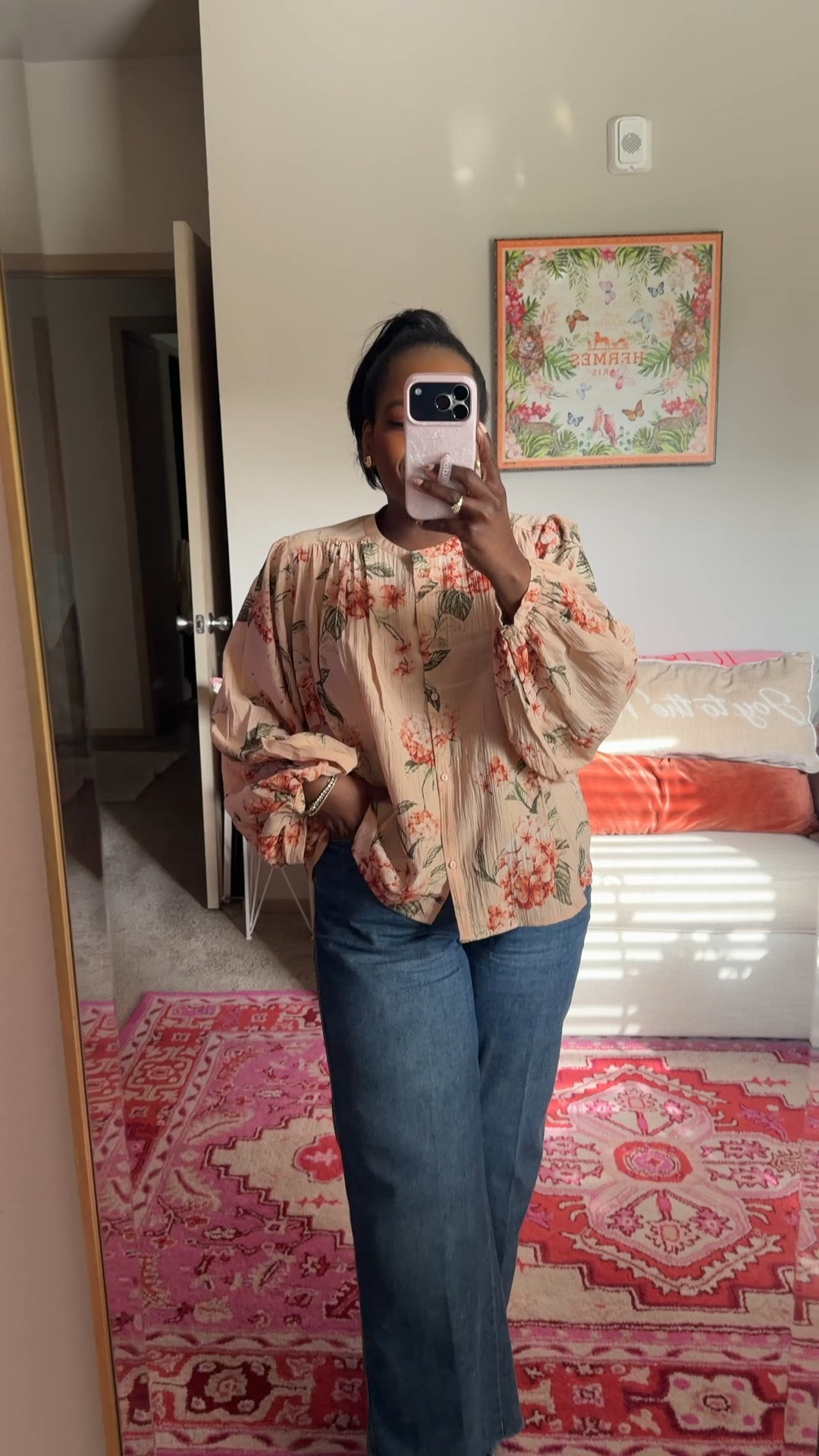 Loving this new relaxed floral blouse from the SCOOP line at Walmart! Wearing the M.

#LTKgrwm #LTKootd #LTKMothersDay
