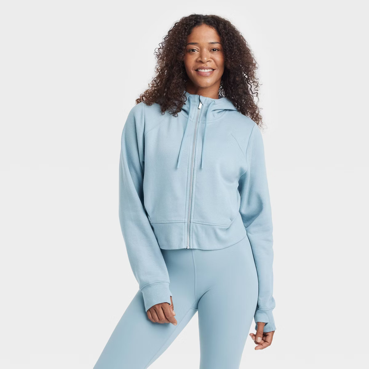 Women's Fleece Full Zip Hooded Sweatshirt - All In Motion™ | Target