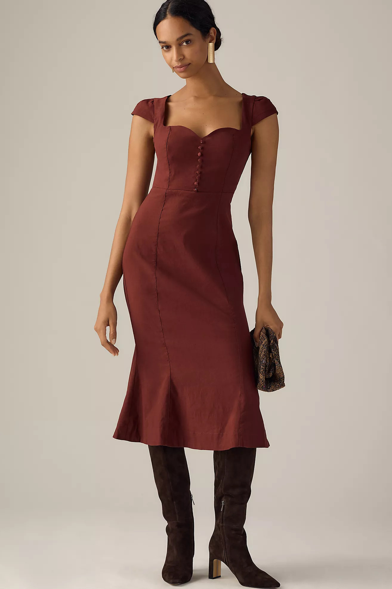 The Cecily Fit & Flare Sweetheart Dress by Maeve | Anthropologie (US)