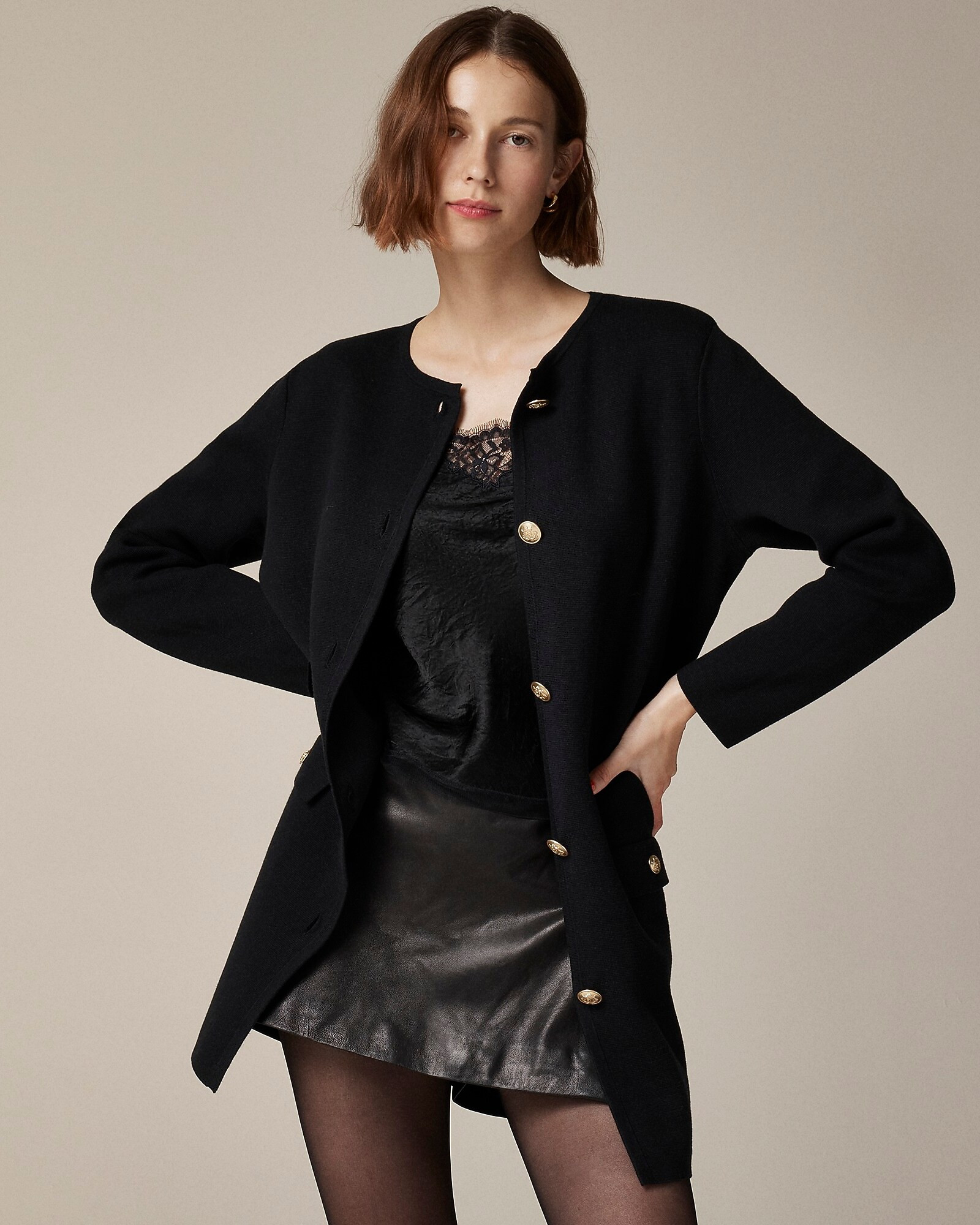 Long Giselle sweater blazer | J. Crew US