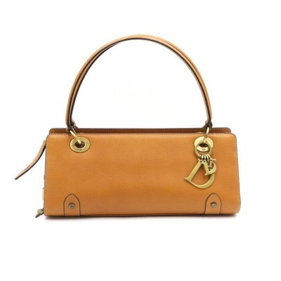 DIOR Camel gold logo classic tote bag and shoulder bag | eBay US