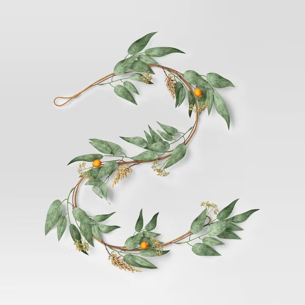 Mini Eucalyptus Garland Green - Threshold™ | Target