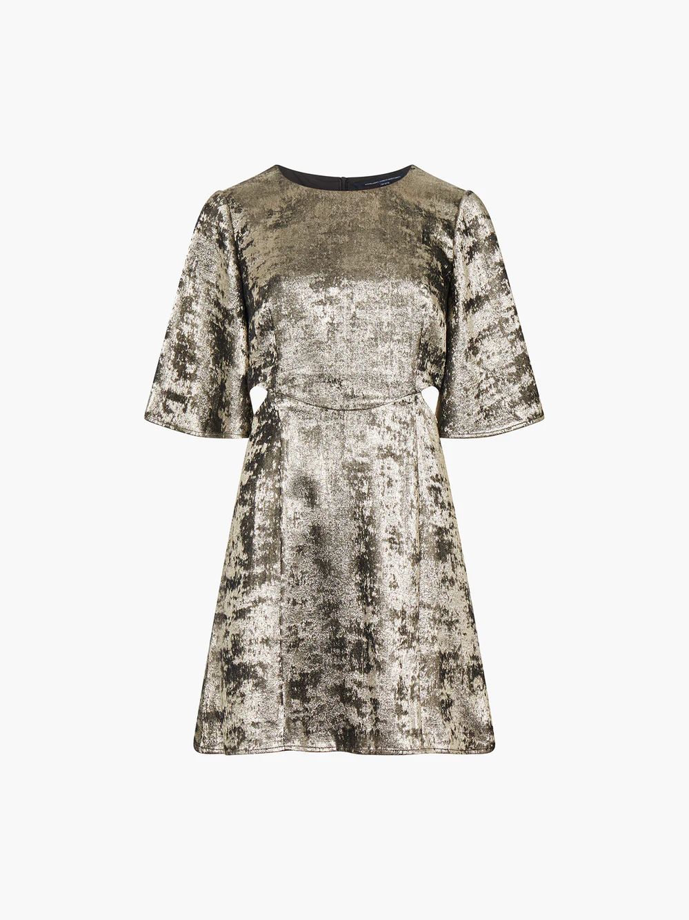Alara Metallic Cut Out Mini Dress | French Connection (US)
