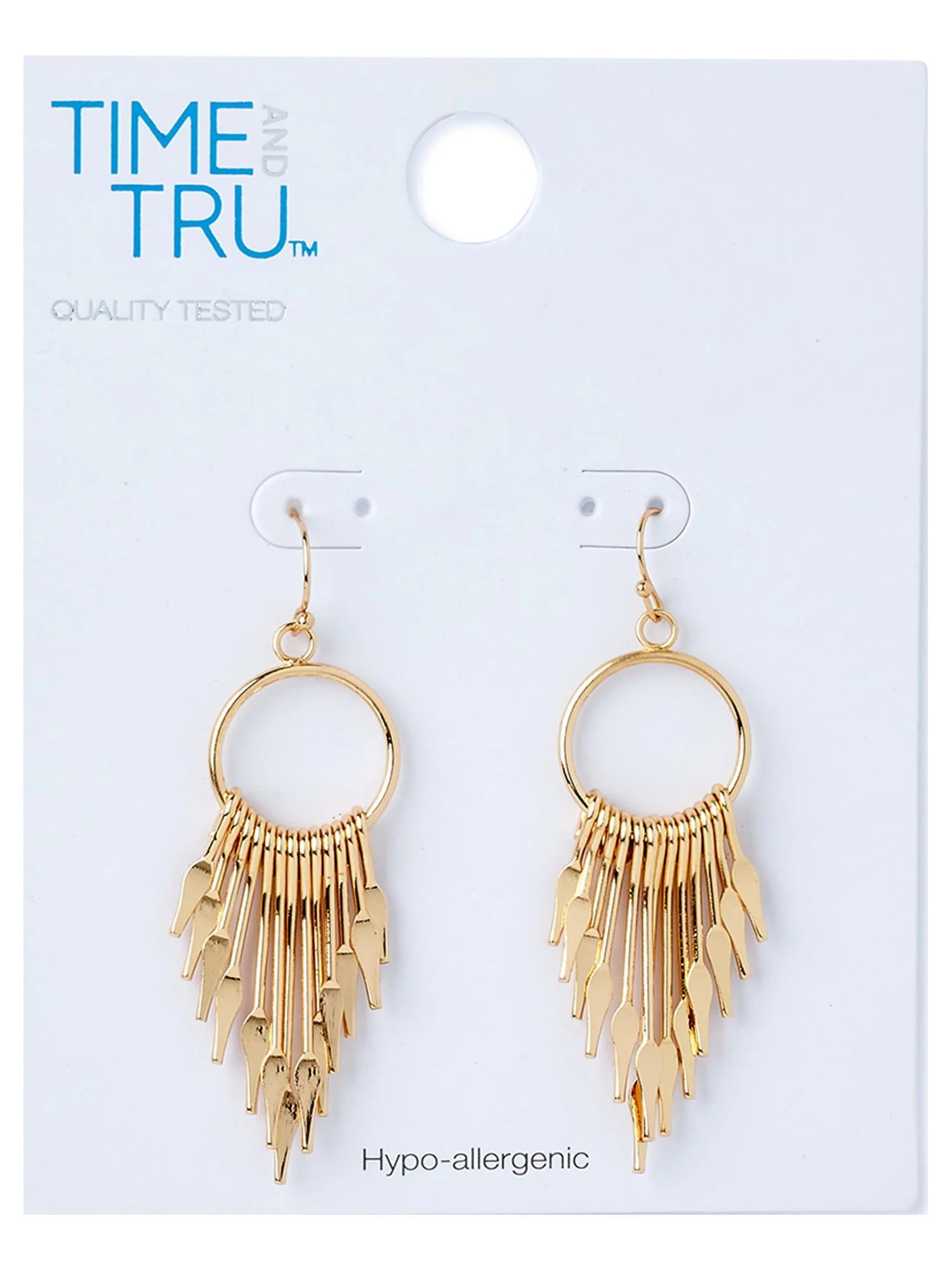 Time And Tru Layered Dangle Earrings - Walmart.com | Walmart (US)