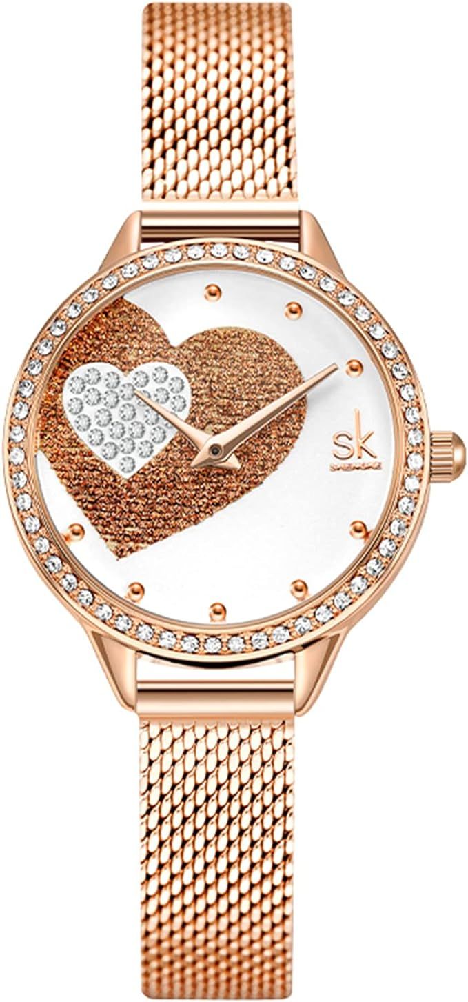 SHENGKE Women's Watch Luxury Analog Watches for Women Waterproof Fashion Casual Dress Lady Watch ... | Amazon (US)