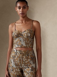 Cora Brocade Bustier | Banana Republic (US)