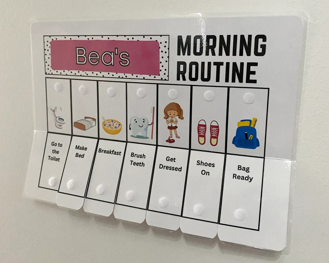 Personalised Visual Routine Chart Morning /Evening SEN/ASD Learning Routine | Etsy (US)