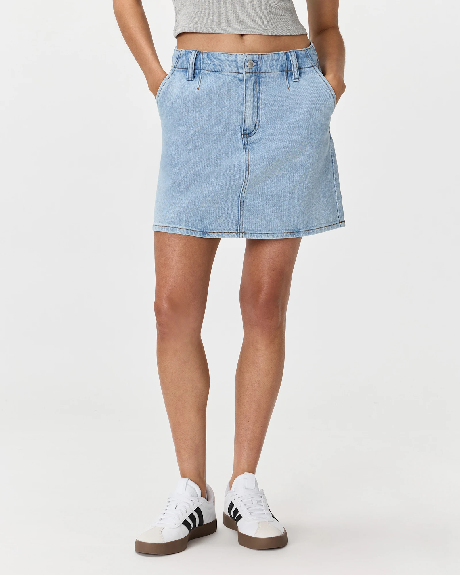 Stretch Denim Mini Skirt | Quince