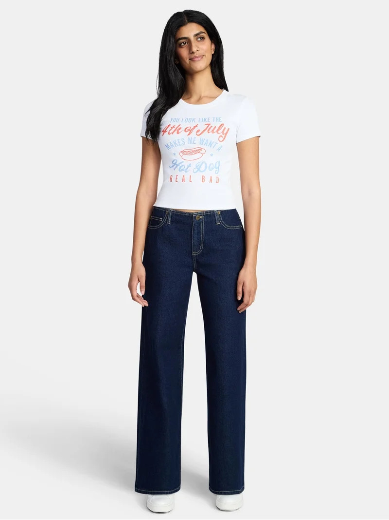 Legally Blonde Women's Fourth of July Graphic Tee with Short Sleeves, Sizes XXS-XXL | Walmart (US)