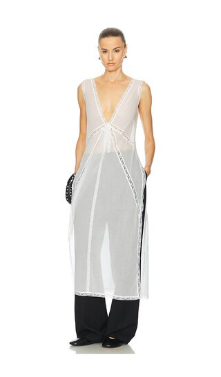 Helsa Voile Daylight Nightgown in White. - size XL | Revolve Clothing (Global)