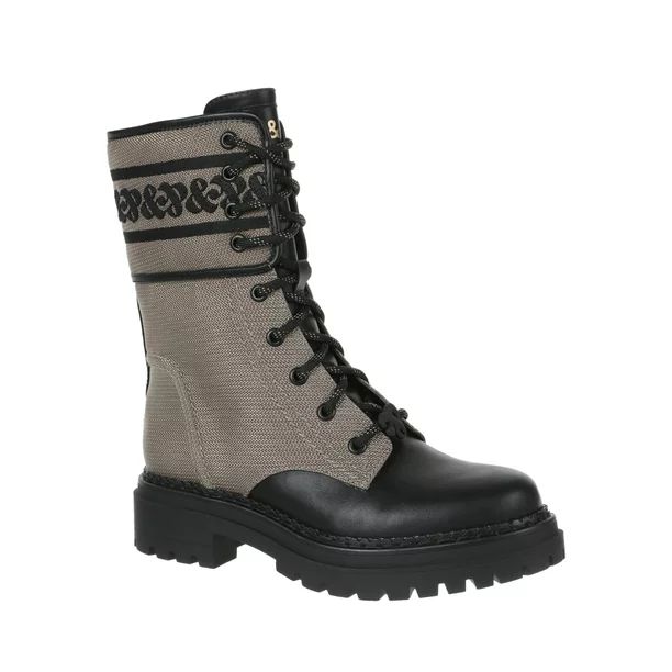 Sam & Libby Women's Stella Embroidered Combat Boot - Walmart.com | Walmart (US)