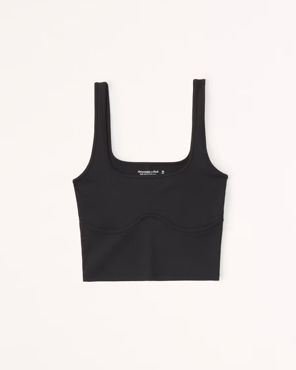 Women's Seamless Fabric Corset Squareneck Tank | Women's Tops | Abercrombie.com | Abercrombie & Fitch (US)