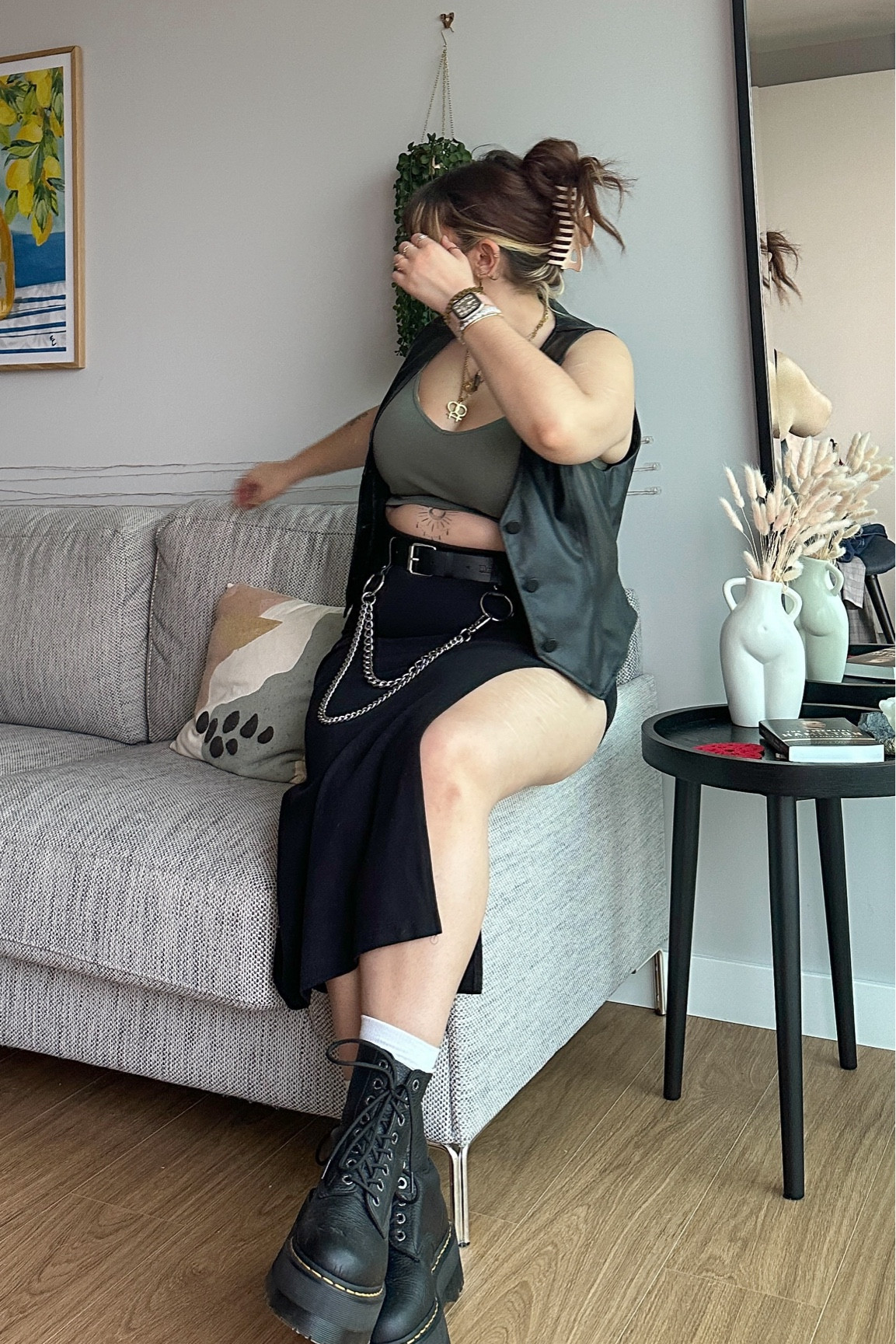 midsize transitional autumn soft grunge outfit 

top is primark & belt is mary wyatt 

#LTKU #LTKMidsize #LTKSeasonal