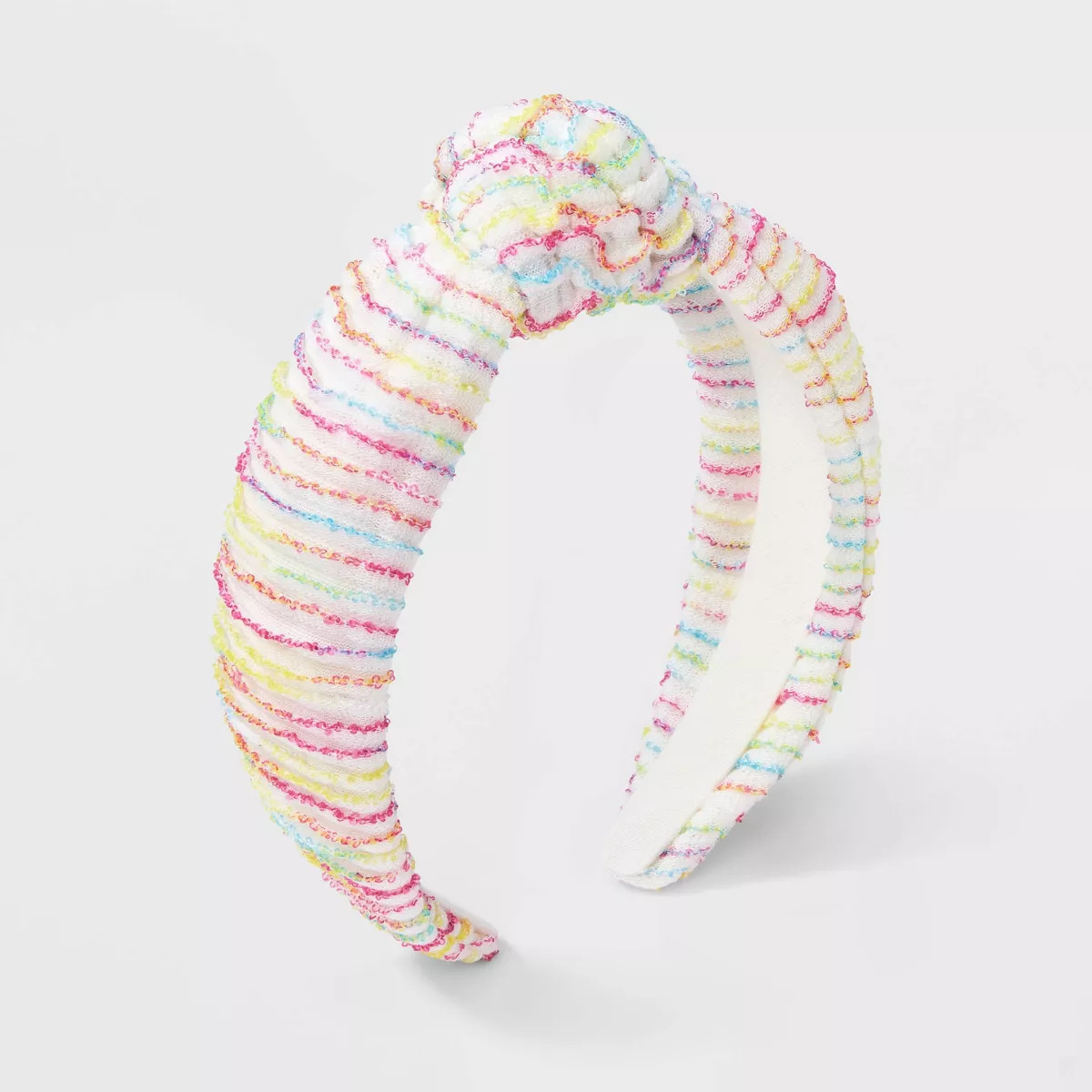 Girls' Ribbed Striped Headband - Cat & Jack™: Fashion Hair Accessory, Recycled Polyester, Ages ... | Target
