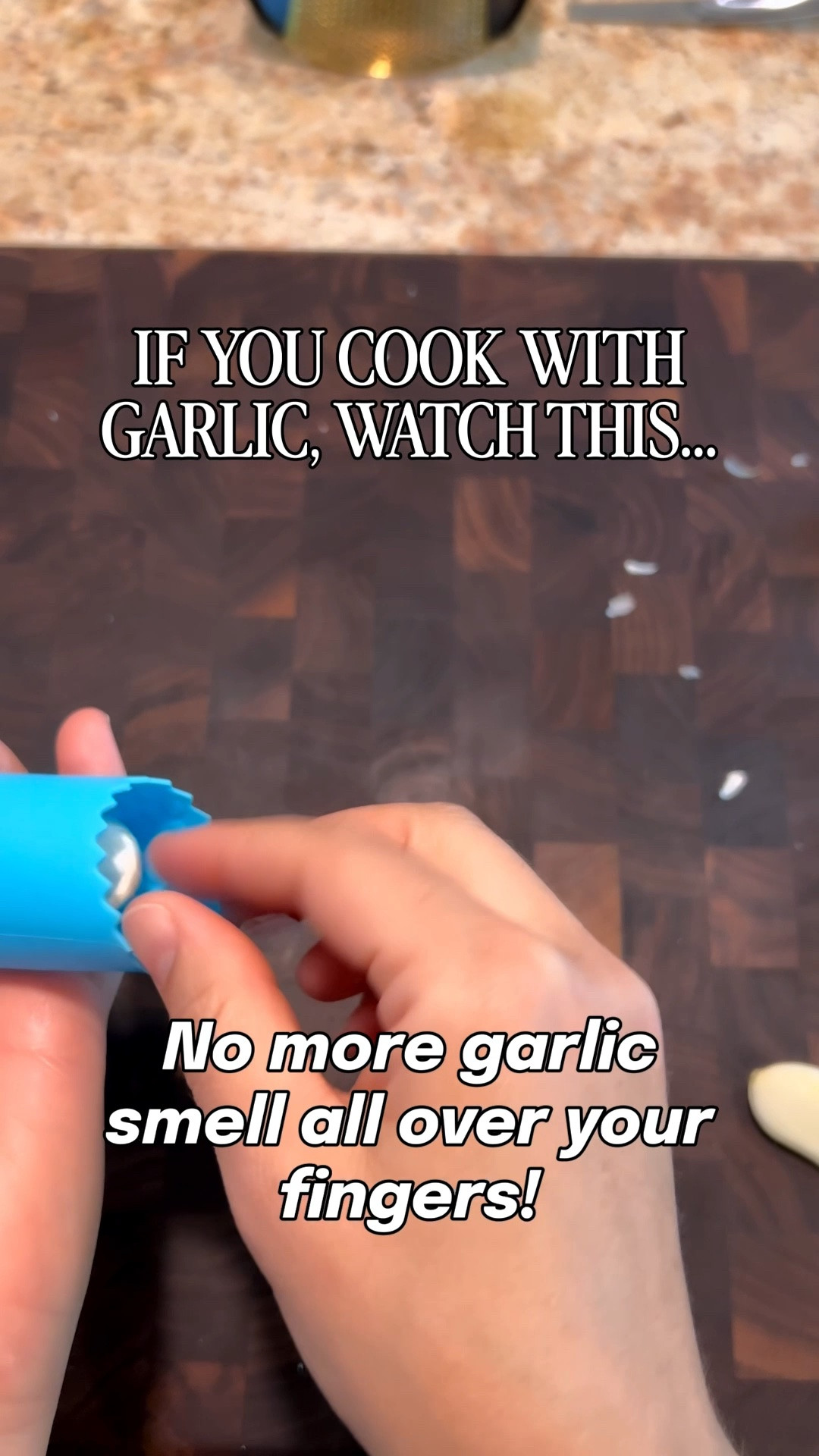 If you cook with garlic, you need to see this.

I just put a few garlic cloves inside this silicone tube, rolled it between my hands or across the counter for a few seconds, and the skins practically fell right off.

No picking, no mess, and no garlic smell stuck on my hands.

Definitely one of those kitchen gadgets I wish I’d found sooner.
#amazonkitchen #amazonfinds #cookinghacks #cookinggadgets #kitchengadgets

#LTKfoodie #LTKHome #LTKmomlife