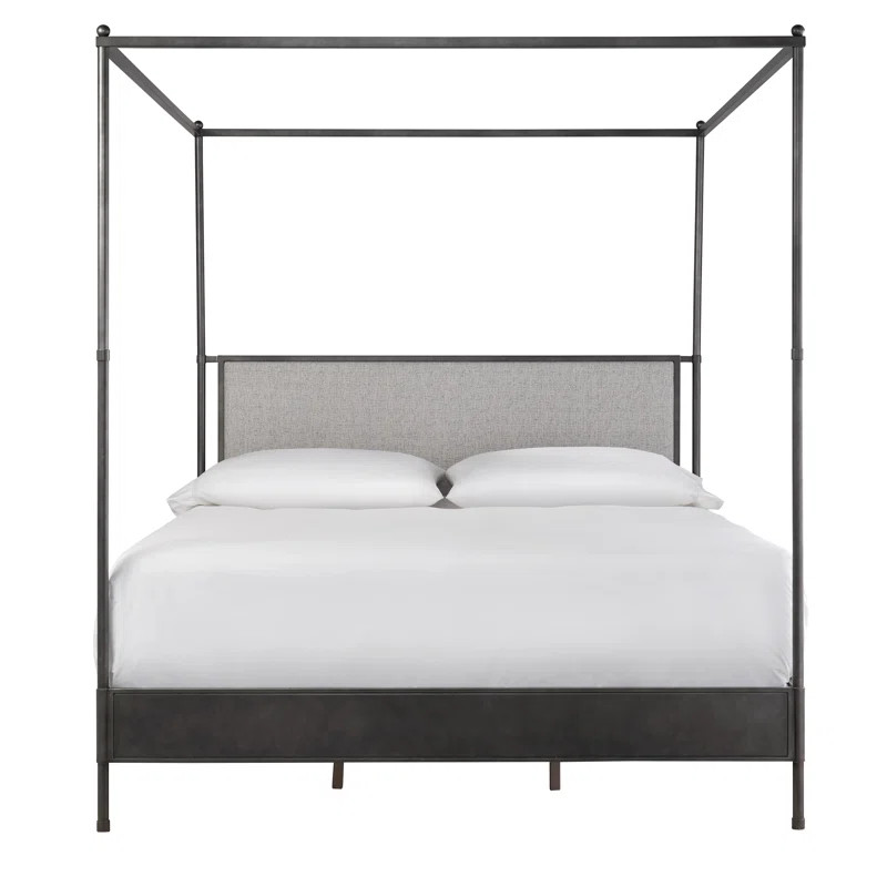 Bilbrook Upholstered Metal Canopy Bed | Wayfair North America