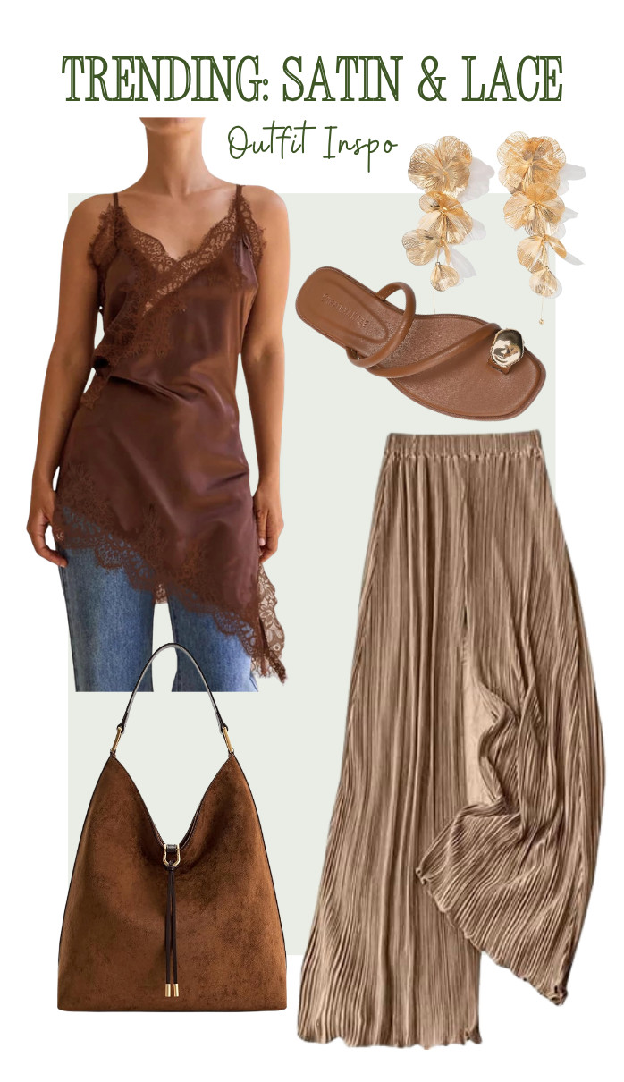 How To Style: Satin and Lace // Loving the way we paired these pieces together for this look! Casual yet chic. 

 #LTKootd
