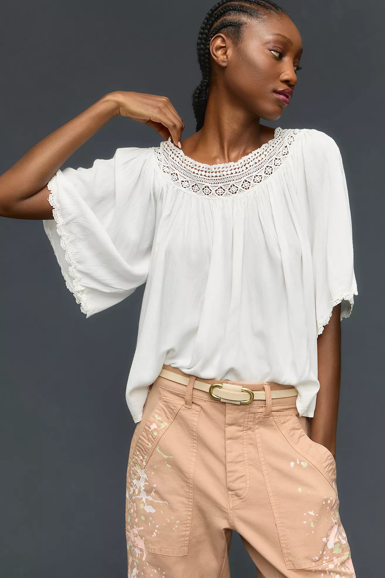 By Anthropologie Gauzy Swing Top | Anthropologie (US)