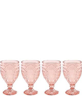 Fitz and Floyd Red Trestle Goblets, Set of 4 | Dillard's | Dillard's