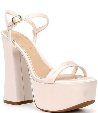 Gianni Bini Babel Satin Strappy Platform Dress Sandals | Dillard's | Dillard's