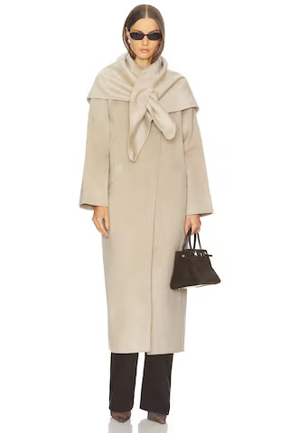 SRG Octavia Coat in Grey Beige from Revolve.com | Revolve Clothing (Global)