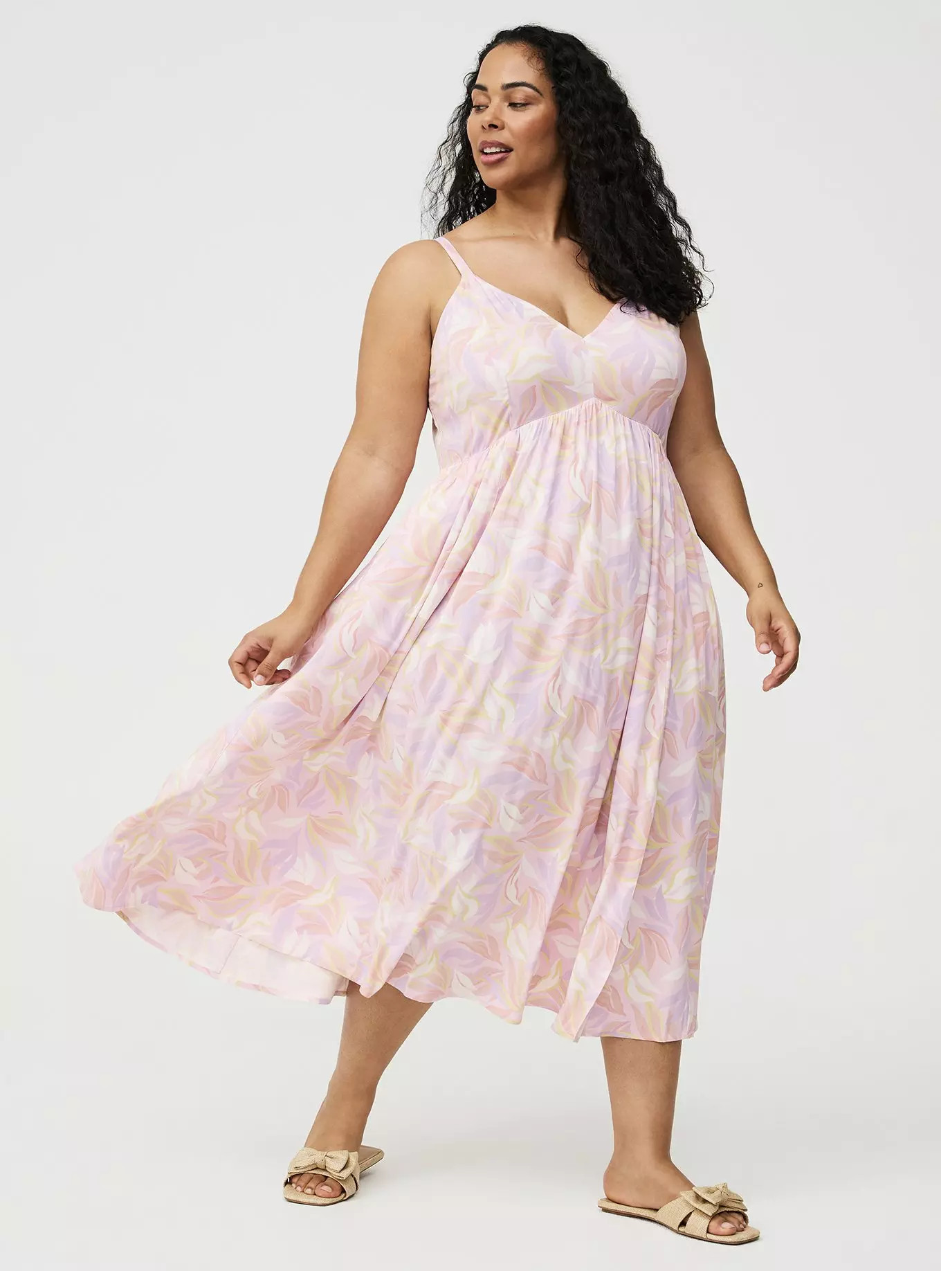 V-Neck Tea Length Dress | Torrid (US & Canada)
