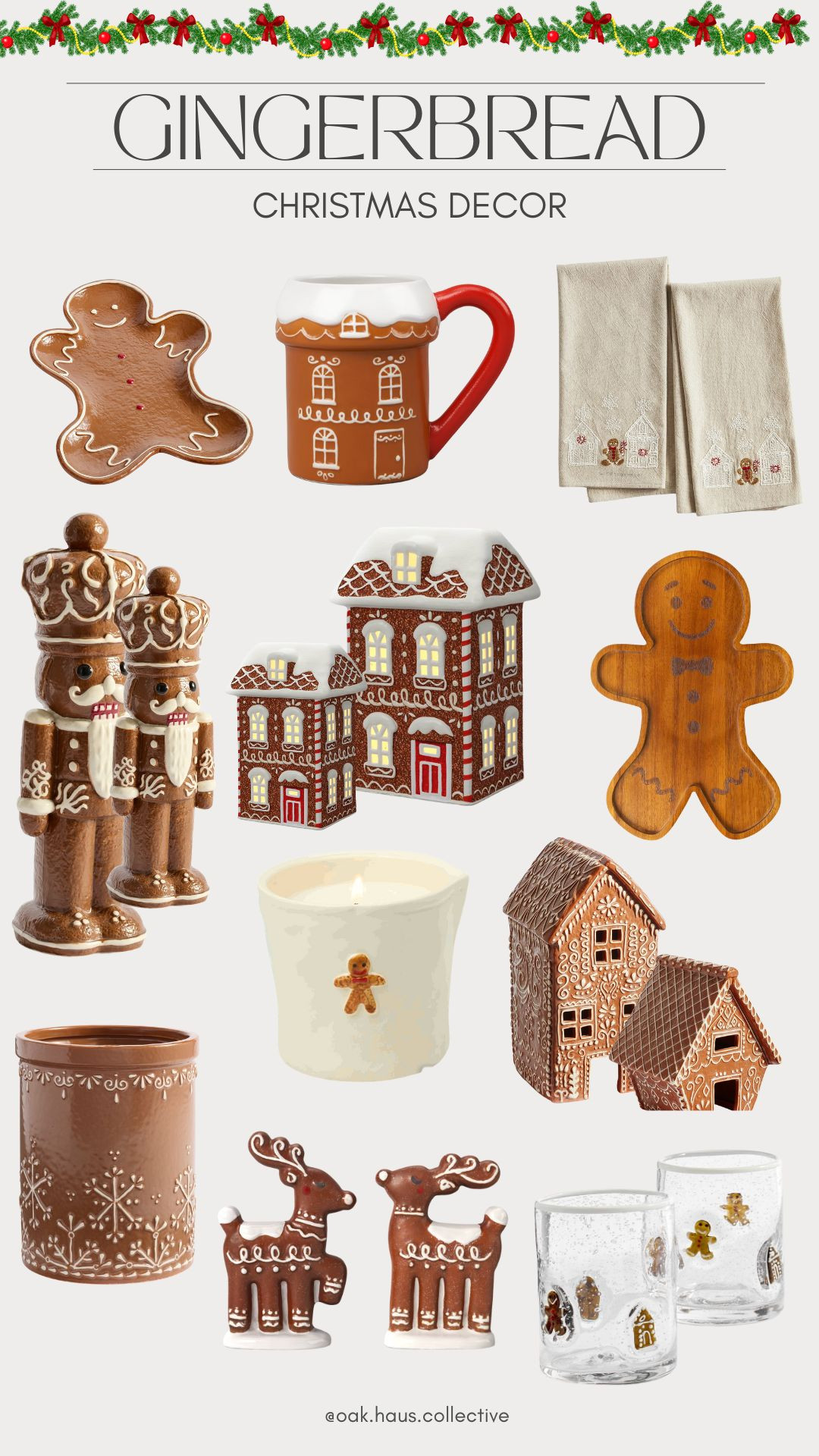 Gingerbread Christmas Decor #gingerbread #christmas #christmasdecor #holiday #holidaydecor 

 #LTKGiftGuide #LTKHoliday #LTKSeasonal