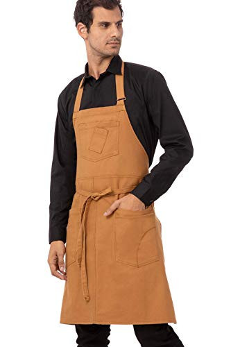 Chef Works Unisex Rockford Bib Apron, Nutmeg, One Size | Amazon (US)