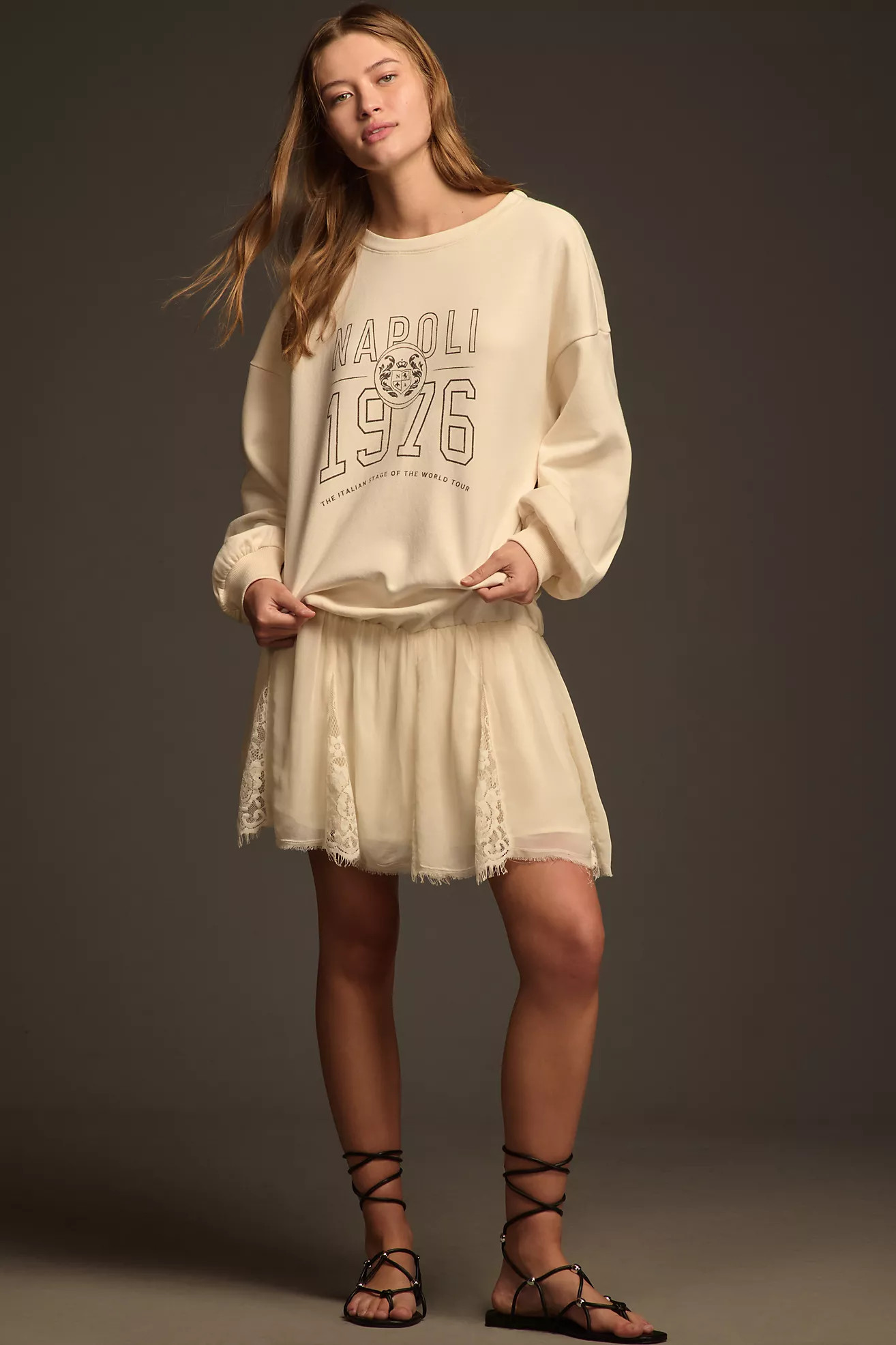 Pilcro Sweatshirt Twofer Mini Dress | Anthropologie (US)