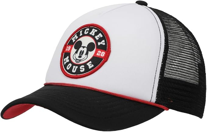 Disney Mickey Mouse Character Circle Black & White Trucker Hat | Amazon (US)