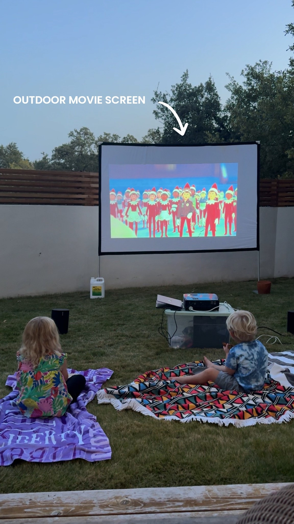 This outdoor movie screen is so fun for family nights! Super easy to set up and makes the best memories. #familygift #movienight #amazonfind 

#LTKKids #LTKGiftGuide #LTKmomlife