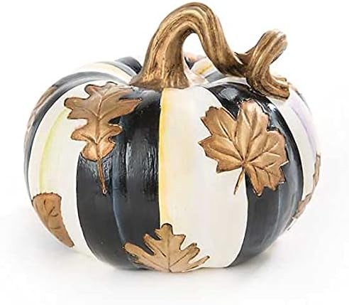 Mackenzie Childs Falling Leaves Squashed Pumpkin Small | Amazon (US)