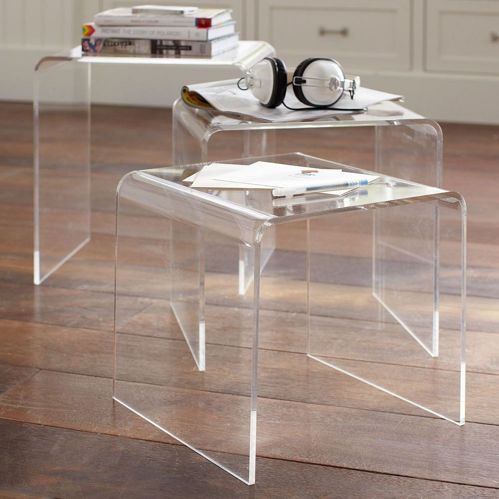 Acrylic Nesting Tables (13-15") | Pottery Barn Teen