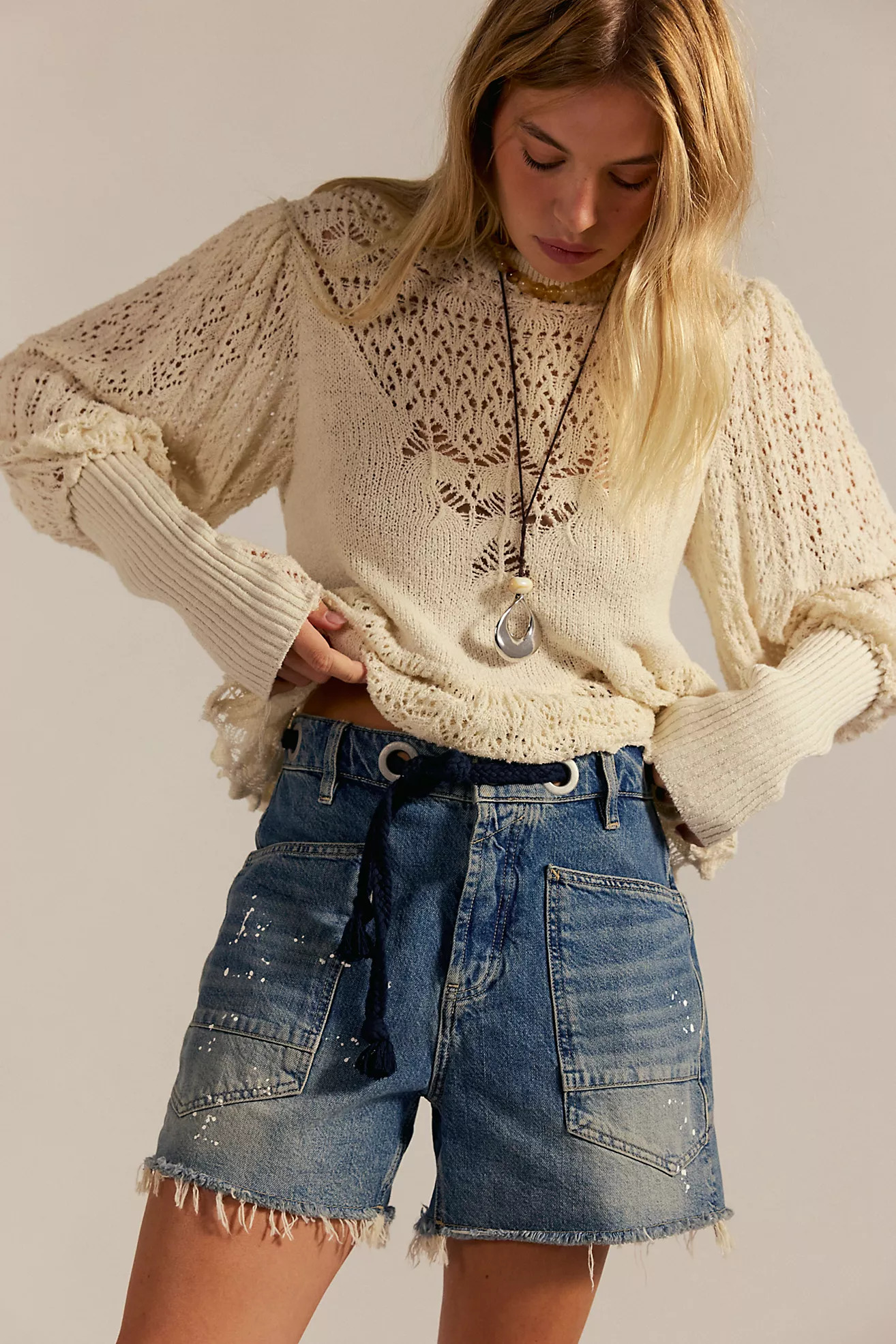 We The Free Moxie Barrel Shorts | Free People (Global - UK&FR Excluded)